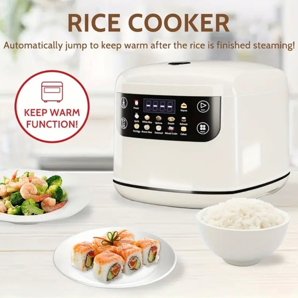 New Rice Cooker 67.63oz Portable Multi-Functional, 10 Menu Options Non-Stick - Picture 4 of 9
